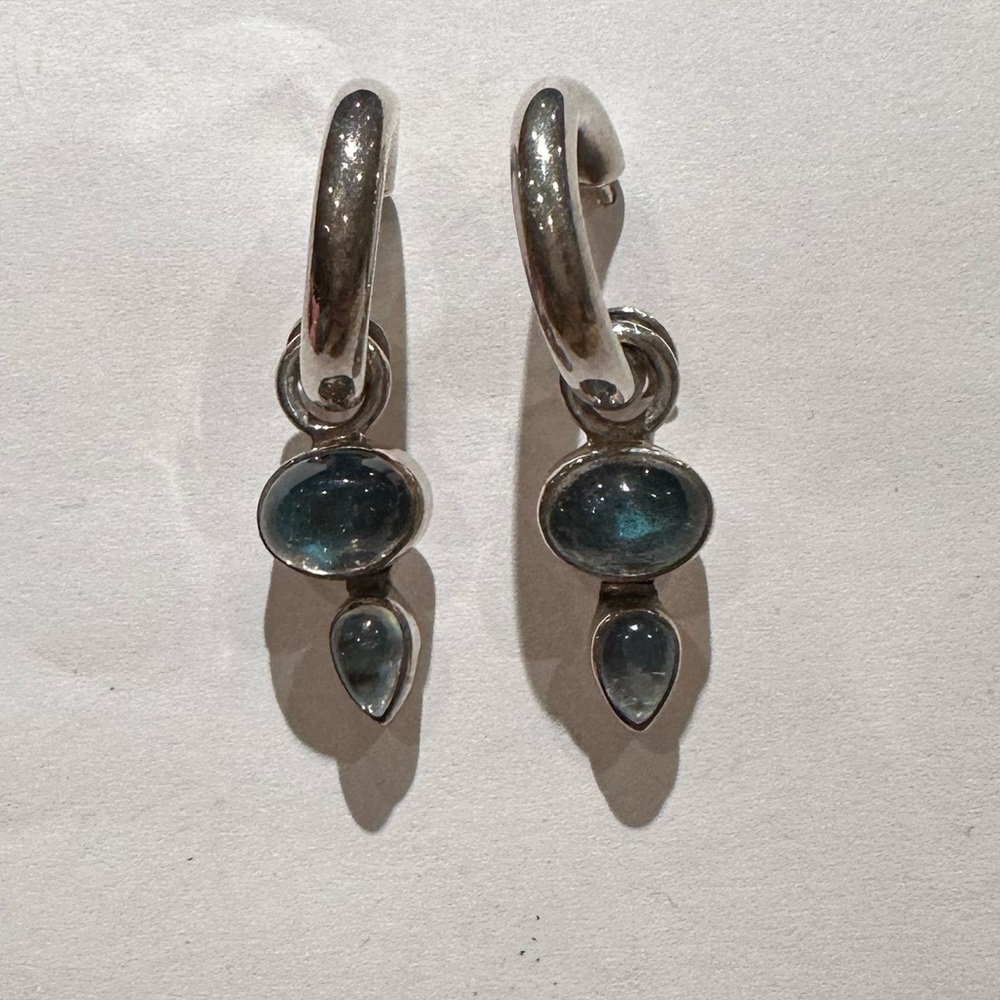 Doug Paulus Sterling Silver Interchangeable Hoop Earrings - Picture 7 of 9